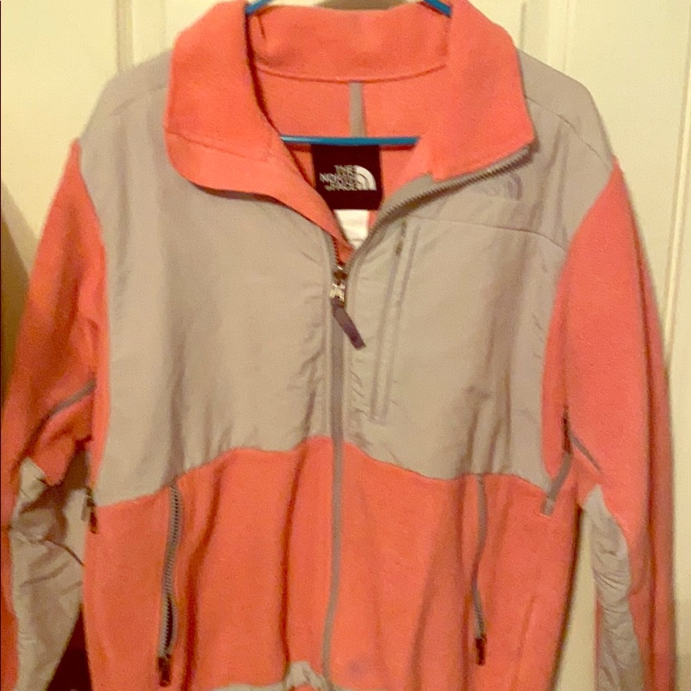 Pink north face jacket
